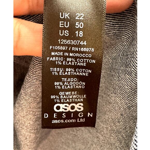 ASOS Curve Indigo Denim Shirt Dress - Picture 11 of 11